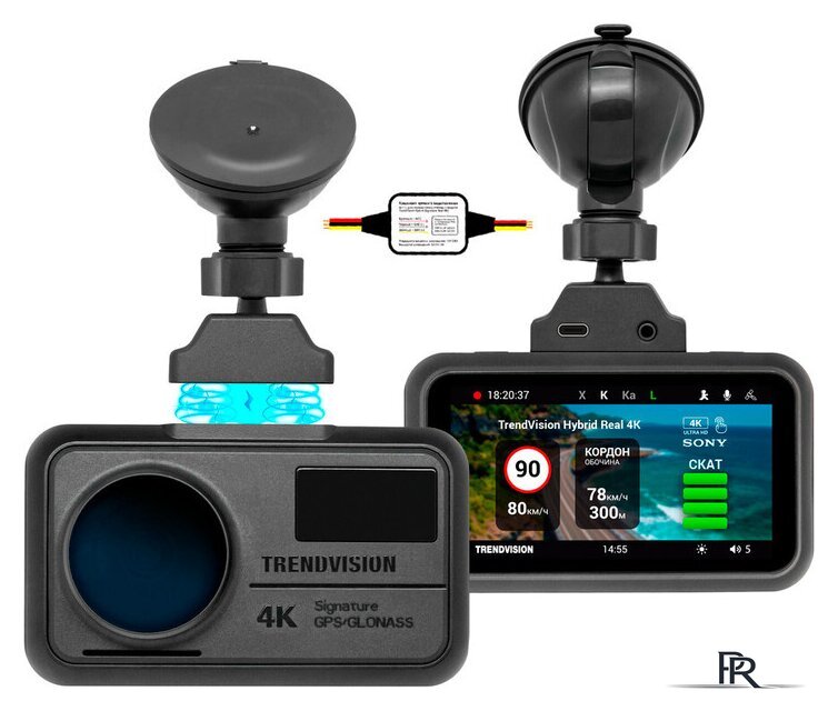 Видеорегистратор-радар детектор-GPS информатор (3в1) TrendVision Hybrid Signature Real 4K Max - Изображение №1 — Интернет-магазин ПроЗаказ