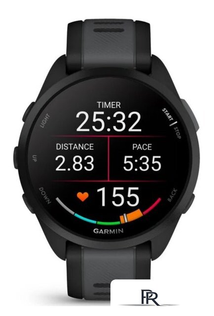 Умные часы Garmin Forerunner 165 (черный/сланцево-серый) - Изображение №2 — Интернет-магазин ПроЗаказ