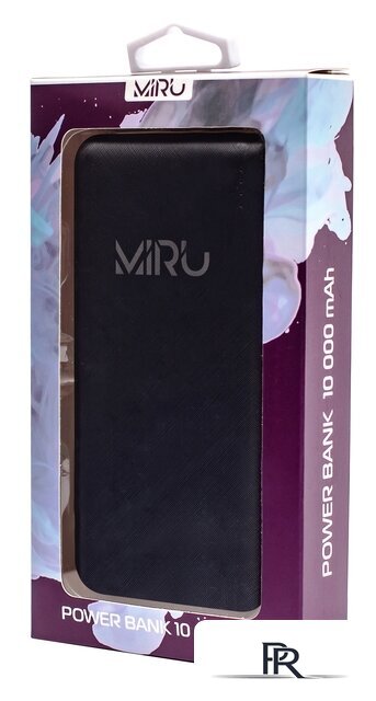 Внешний аккумулятор Miru 3000 (черный) - Изображение №2 — Интернет-магазин ПроЗаказ