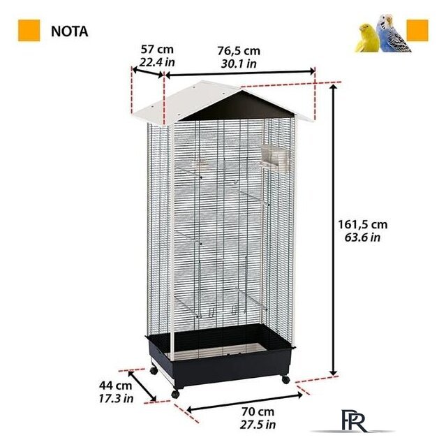 Клетка Ferplast Nota 56115423 - Изображение №2 — Интернет-магазин ПроЗаказ