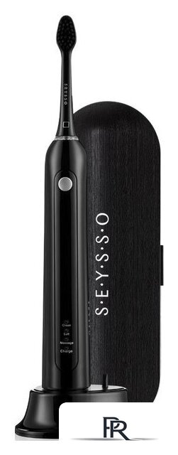 Электрическая зубная щетка Seysso Carbon Basic Black (с чехлом) - Изображение №1 — Интернет-магазин ПроЗаказ