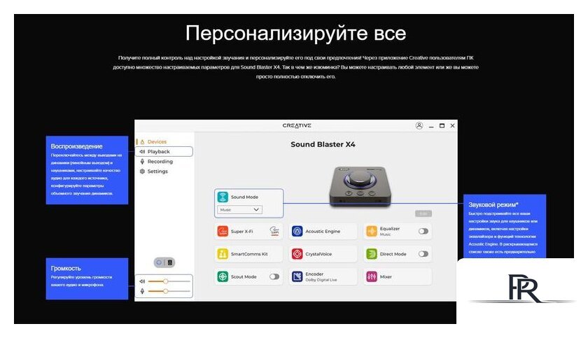 Внешняя звуковая карта Creative Sound Blaster X4 - Изображение №9 — Интернет-магазин ПроЗаказ