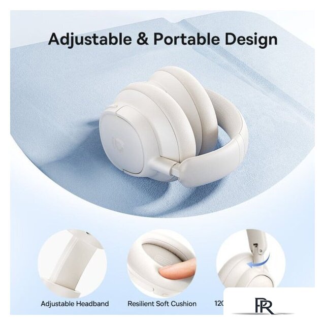 Наушники Baseus Bass BH1 NC (бежевый) - Изображение №4 — Интернет-магазин ПроЗаказ