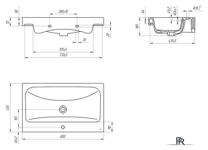  Cersanit Тумба под умывальник Moduo 80 Moduo 80 64141 - Изображение №13 — Интернет-магазин ПроЗаказ