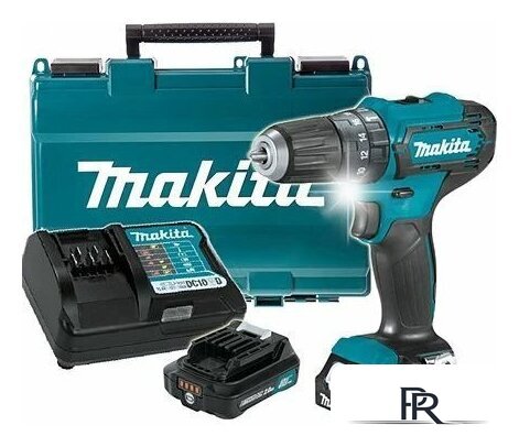 Ударная дрель-шуруповерт Makita HP333DWAE (с 2-мя АКБ, кейс) - Изображение №1 — Интернет-магазин ПроЗаказ