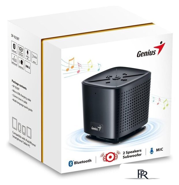 Беспроводная колонка Genius SP-925BT (коричневый) - Изображение №7 — Интернет-магазин ПроЗаказ