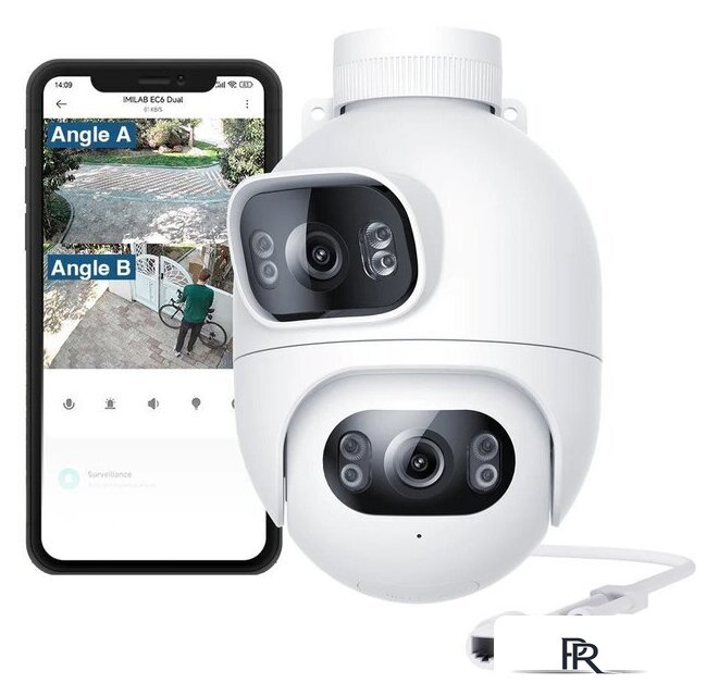 IP-камера Imilab EC6 Dual 2K+2K WiFi Plug-in Spotlight Camera (международная версия) - Изображение №1 — Интернет-магазин ПроЗаказ