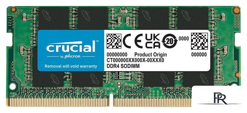 Оперативная память Crucial 8ГБ DDR4 SODIMM 3200 МГц CT8G4SFRA32AT - Изображение №1 — Интернет-магазин ПроЗаказ