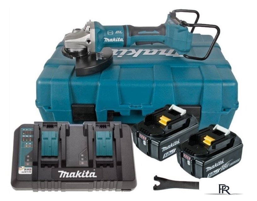 Угловая шлифмашина Makita DGA900PT2 (с 2-мя АКБ, кейс) - Изображение №1 — Интернет-магазин ПроЗаказ