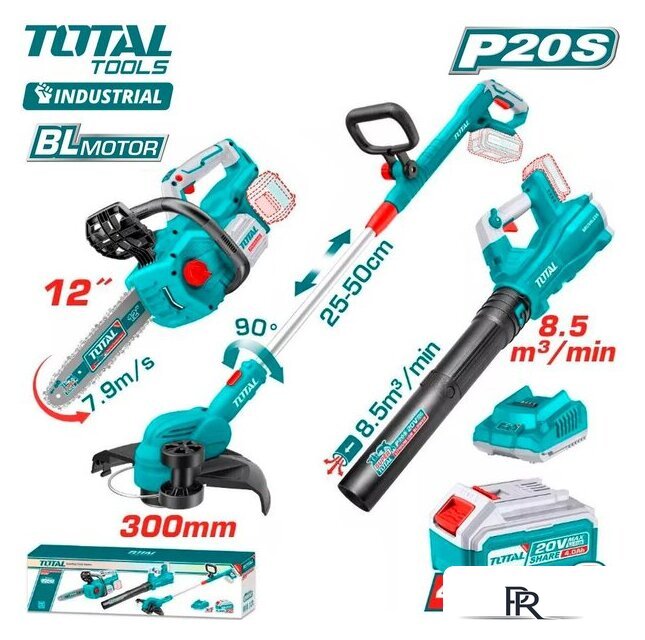  Total TOSLI241189 (цепная пила, триммер, воздуходувка, 2 АКБ) - Изображение №1 — Интернет-магазин ПроЗаказ