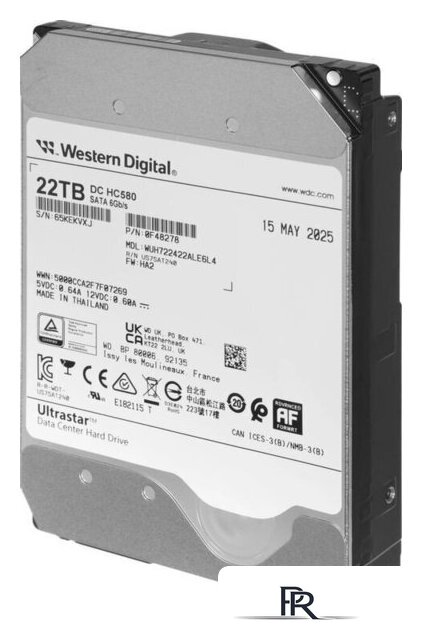 Жесткий диск WD Ultrastar DC HC580 22TB WUH722422ALE6L4 - Изображение №2 — Интернет-магазин ПроЗаказ