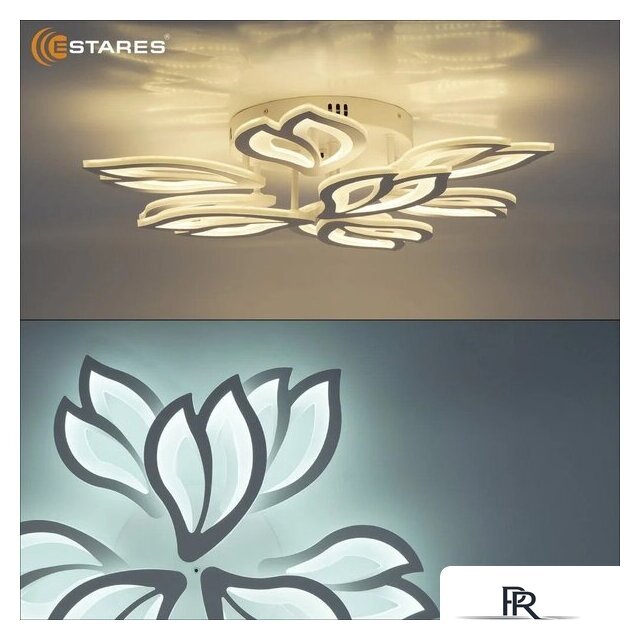 Подвесная люстра Estares Medea 120W 9F-RC-645x135-WHITE/WHITE-220-IP20 - Изображение №8 — Интернет-магазин ПроЗаказ