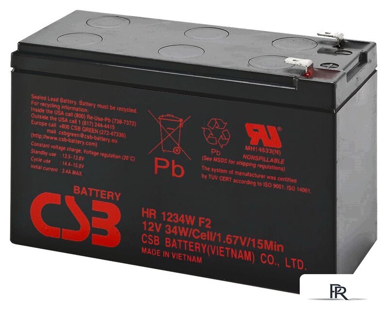 Аккумулятор для ИБП CSB Battery HR1234W F2 (12В/9 А·ч) - Изображение №1 — Интернет-магазин ПроЗаказ