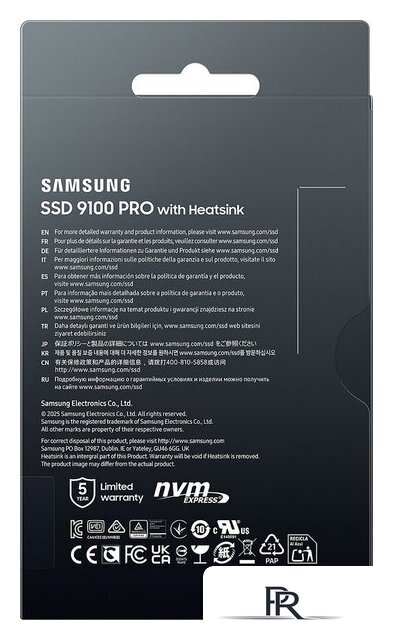 SSD Samsung 9100 Pro с радиатором 1TB MZ-VAP1T0CW - Изображение №9 — Интернет-магазин ПроЗаказ
