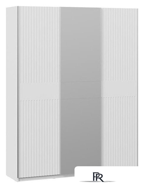 Шкаф-купе Трия Оскар Хилтон Т2 1800 271099 (ручка серебро/белый снег/белый матовый) - Изображение №1 — Интернет-магазин ПроЗаказ