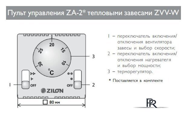 Тепловая завеса ZILON ZVV-1.5W25 - Изображение №3 — Интернет-магазин ПроЗаказ