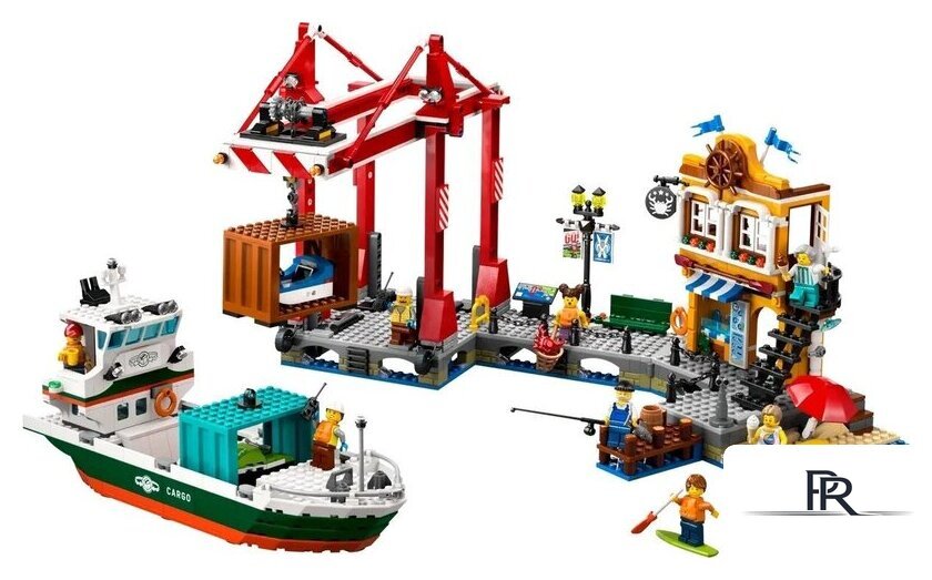 Конструктор LEGO City 60422 Морской порт с грузовым судном - Изображение №3 — Интернет-магазин ПроЗаказ