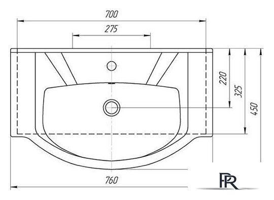  Mixline Тумба с умывальником Квадро-1 75 551698 + Элеганс 75 - Изображение №6 — Интернет-магазин ПроЗаказ