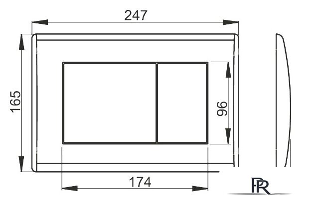 Панель смыва Alcaplast M272 - Изображение №2 — Интернет-магазин ПроЗаказ