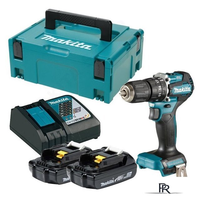 Ударная дрель-шуруповерт Makita DHP487RAJ (с 2-мя АКБ, кейс) - Изображение №1 — Интернет-магазин ПроЗаказ