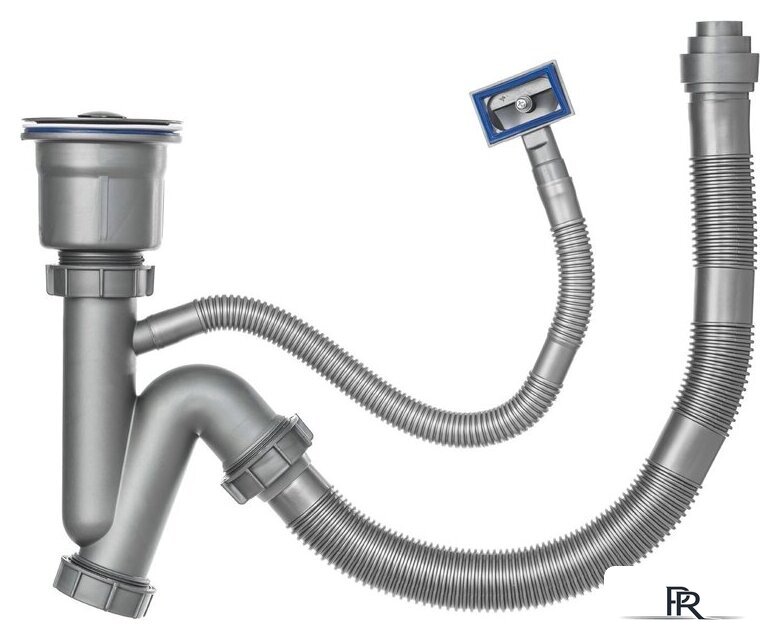 Кухонная мойка Saniteco 6045 + Spike F9S07000 (хром, с сифоном, дозатором и коландером) - Изображение №9 — Интернет-магазин ПроЗаказ