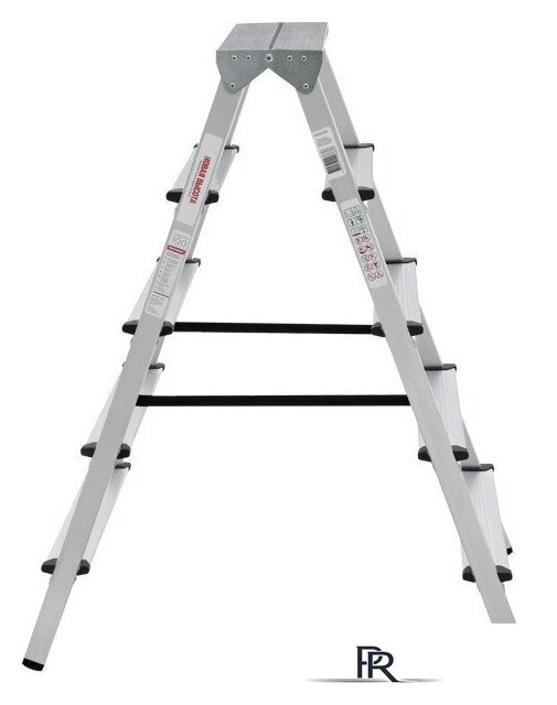 Лестница-стремянка Новая высота NV 112 алюминиевая двухсторонняя 2x5 ступеней - Изображение №10 — Интернет-магазин ПроЗаказ