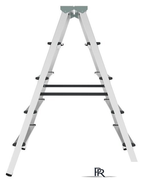 Лестница-стремянка Новая высота NV 112 алюминиевая двухсторонняя 2x5 ступеней - Изображение №4 — Интернет-магазин ПроЗаказ