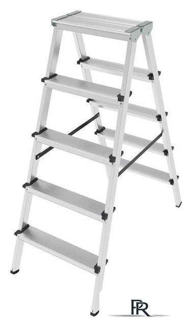 Лестница-стремянка Новая высота NV 112 алюминиевая двухсторонняя 2x5 ступеней - Изображение №2 — Интернет-магазин ПроЗаказ