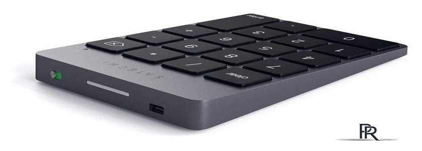 Цифровой блок Satechi Aluminum Slim Rechargeable Bluetooth Keypad (серый космос) - Изображение №3 — Интернет-магазин ПроЗаказ