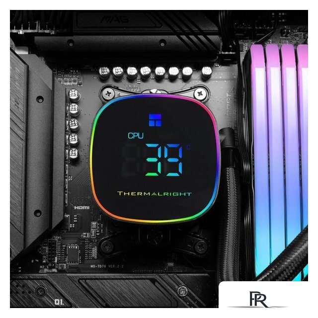 Система жидкостного охлаждения для процессора Thermalright Frozen Horizon 360 Digital ARGB (черный) - Изображение №7 — Интернет-магазин ПроЗаказ