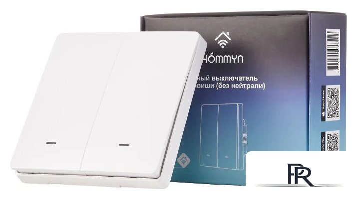 Выключатель Hommyn zigbee 2 клавиши SWZBNN02W (без нейтрали) - Изображение №3 — Интернет-магазин ПроЗаказ