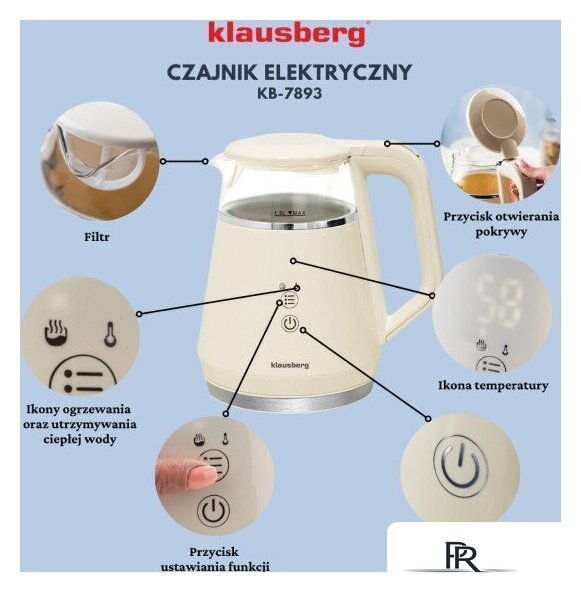 Электрический чайник Klausberg KB-7893 - Изображение №6 — Интернет-магазин ПроЗаказ