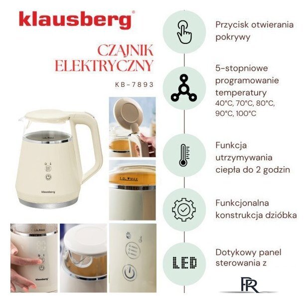 Электрический чайник Klausberg KB-7893 - Изображение №5 — Интернет-магазин ПроЗаказ