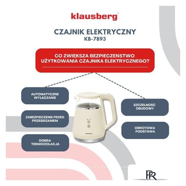 Электрический чайник Klausberg KB-7893 - Изображение №8 — Интернет-магазин ПроЗаказ