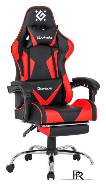 Игровое (геймерское) кресло Defender Pilot (черный/красный) - Изображение №1 — Интернет-магазин ПроЗаказ