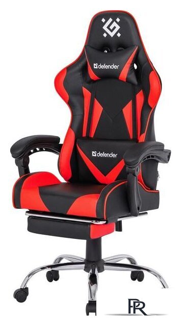 Игровое (геймерское) кресло Defender Pilot (черный/красный) - Изображение №3 — Интернет-магазин ПроЗаказ