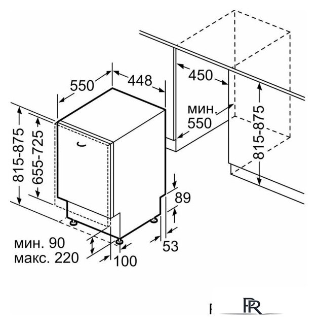 Встраиваемая посудомоечная машина Bosch Serie 2 SPV2IKX01Q - Изображение №11 — Интернет-магазин ПроЗаказ