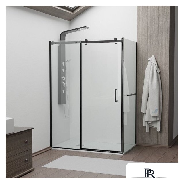 Душевой уголок RGW TO-44-1B (TO-14B + Z-060-2B) 020744158-14 150x80 (черный/прозрачное стекло) - Изображение №1 — Интернет-магазин ПроЗаказ
