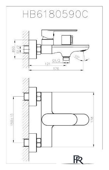 Смеситель Haiba HB60590 (хром) - Изображение №2 — Интернет-магазин ПроЗаказ