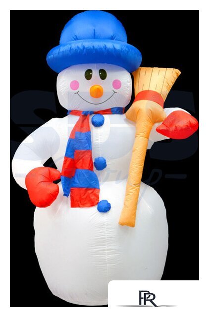 3D-фигура Neon-Night Снеговик с метлой 180 см [511-122] - Изображение №1 — Интернет-магазин ПроЗаказ