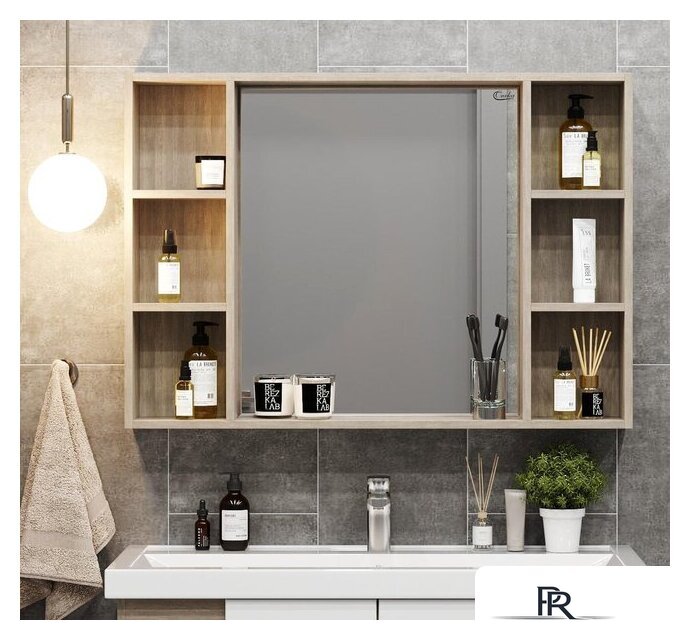  Onika Шкаф с зеркалом Тимбер Универсальный 100.00 210017 (дуб сонома) - Изображение №1 — Интернет-магазин ПроЗаказ