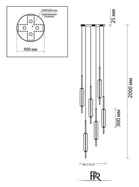 Подвесная люстра Odeon Light Reeds 4794/72L - Изображение №3 — Интернет-магазин ПроЗаказ