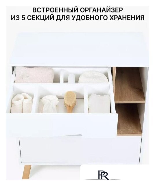 Детский комод Rant Lago Pro 800/4 (cloud white) - Изображение №2 — Интернет-магазин ПроЗаказ