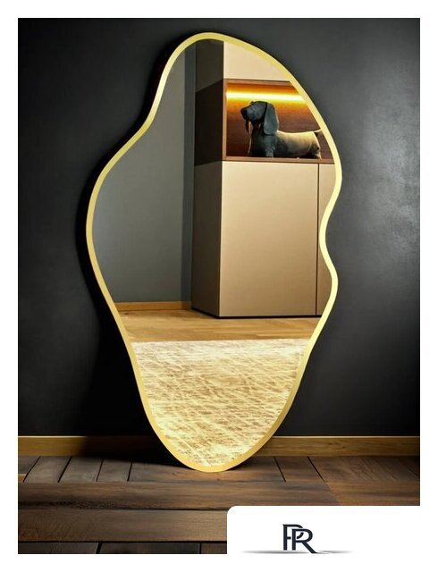 Зеркало с подсветкой  EMZE 45x77 LED.UV.NF.45.77.AUR.SW.4K (золото с УФ-окантовкой и подсветкой) - Изображение №1 — Интернет-магазин ПроЗаказ