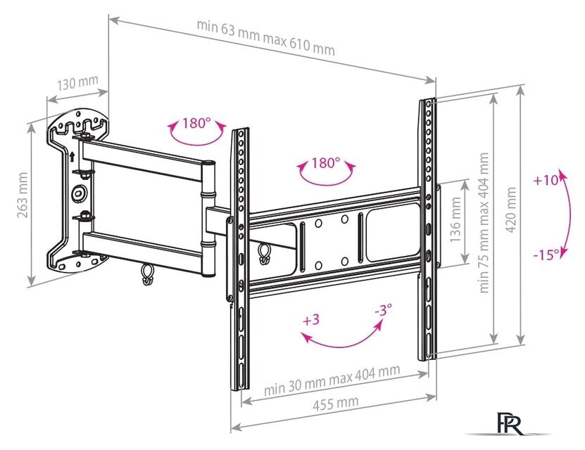 Кронштейн для телевизора Arm Media LCD-415 - Изображение №3 — Интернет-магазин ПроЗаказ