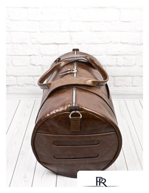 Дорожная сумка Carlo Gattini Premium Faenza 4033-02 (коричневый) - Изображение №7 — Интернет-магазин ПроЗаказ