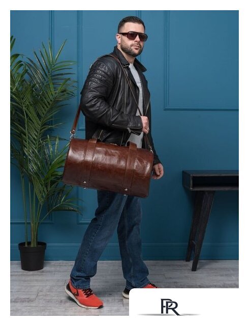 Дорожная сумка Carlo Gattini Premium Faenza 4033-02 (коричневый) - Изображение №13 — Интернет-магазин ПроЗаказ