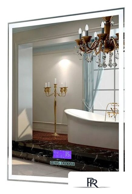  Пекам Зеркало Greta 80x90 greta-80x90MP (с подсветкой, с многофункциональной панелью, подогрев) - Изображение №1 — Интернет-магазин ПроЗаказ