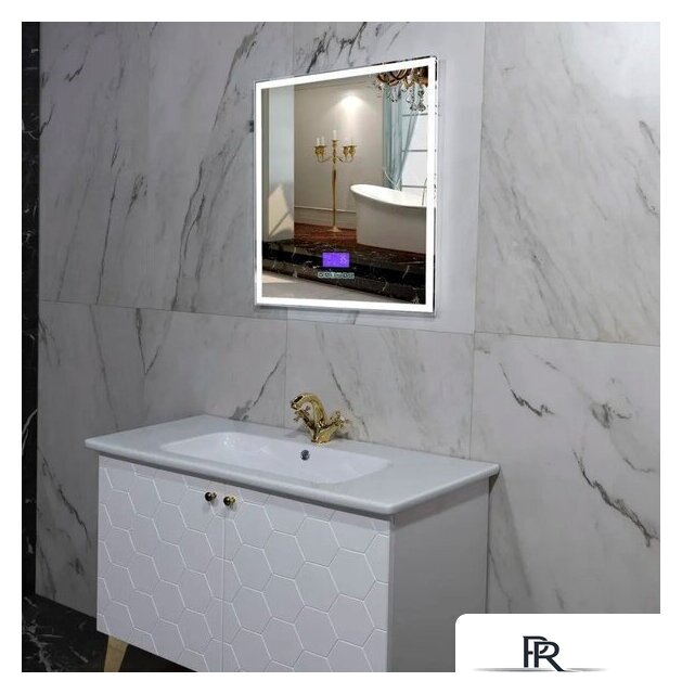  Пекам Зеркало Greta 80x90 greta-80x90MP (с подсветкой, с многофункциональной панелью, подогрев) - Изображение №4 — Интернет-магазин ПроЗаказ