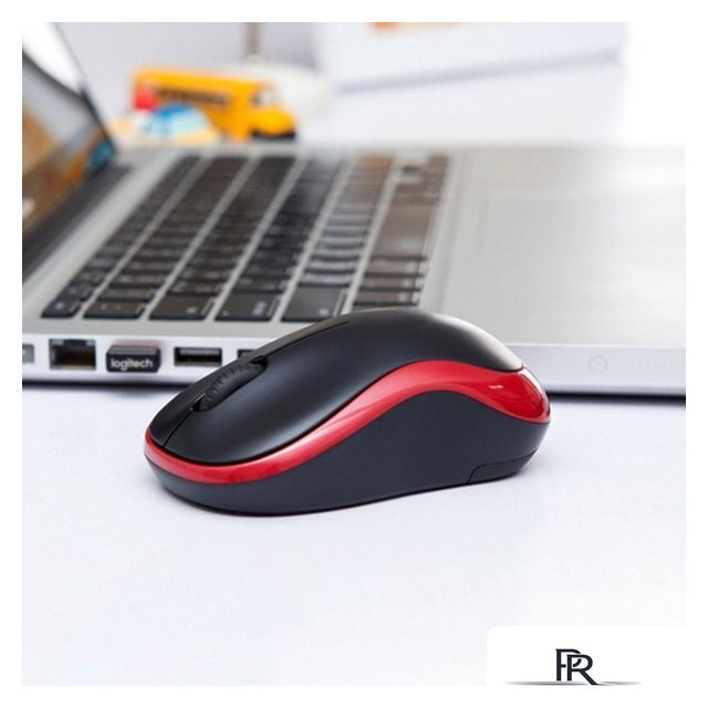 Мышь Logitech M185 (черный/красный) - Изображение №5 — Интернет-магазин ПроЗаказ